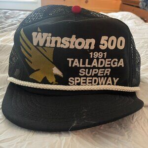 Vintage "Winston 500 1991 Talladega Super Speedway" Nascar Trucker Hat